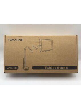 Tryone Adjustable Gooseneck Tablet Stand For 4.7-10.5 Inch Devices Clamp Base